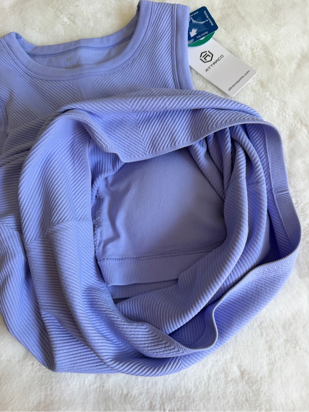 Attraco High Neck Tank Top Purple Size Medium NWT - Picture 8 of 10
